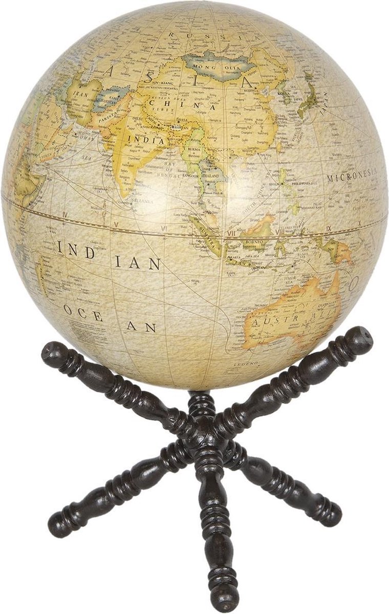 Wereldbol/globe 30*30*50 cm Multi | 64119 | Clayre & Eef